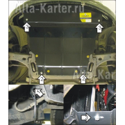 Купить MOTODOR - 00714 Защита для картера, КПП Mazda 2 I 2003-2007