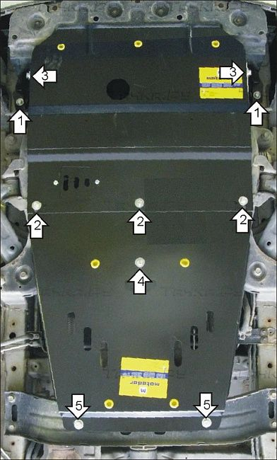 Купить запчасть MOTODOR - 00931 Защита для картера, КПП Hyundai H1 Grand Starex 2007-2023