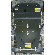Купить MOTODOR - 00931 Защита для картера, КПП Hyundai H1 Grand Starex 2007-2023