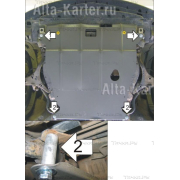 Купить MOTODOR - 00810 Защита для двигателя, КПП Honda Civic VII 2001-2005