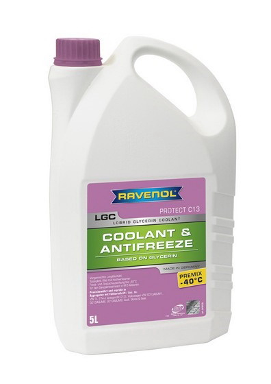 Купить запчасть RAVENOL - 4014835756359 RAVENOL LGC LOBRID GLYCERIN COOLANT PREMIX -40°C