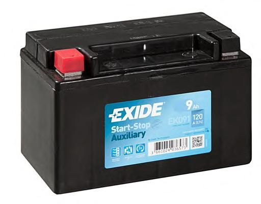 Купить запчасть EXIDE - EK091 Аккумулятор