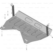 Купить MOTODOR 70904 Защита для двигателя, КПП Kia Sportage III 2010-2015