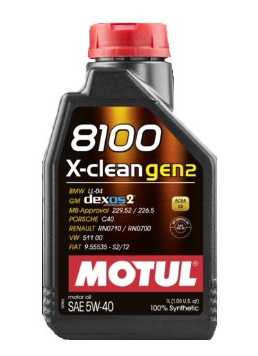 Купить запчасть MOTUL - 109761 Масло моторное 8100 X-clean GEN2 5W-40 1л (102786) 109761