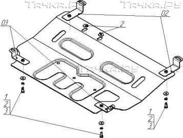Купить запчасть MOTODOR - 70512 Защита усиленная для картера, КПП Daewoo Matiz 1998-2016