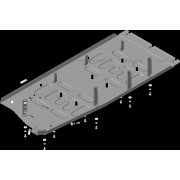 Купить MOTODOR 72705 Защита для топливного бака Volkswagen Caravelle T6.1 длинная база 2019-2023