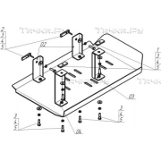 Купить MOTODOR - 02741 Защита для трубок кондиционера Volkswagen Multivan T6 2015-2020