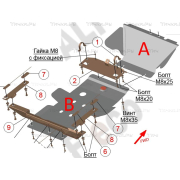 Купить ALFECO ALF2818AL4 Защита алюминиевая для картера и КПП Niva Legend 21214 2021-2023