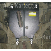 Купить MOTODOR 61402 Защита для двигателя и КПП Nissan Micra K12 хэтчбек 2007-2010.Артикул 61402