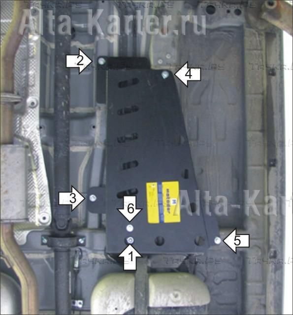 Купить запчасть MOTODOR - 02808 Защита для топливных патрубков SsangYong Actyon II New 2011-2023