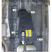 Купить MOTODOR - 02808 Защита для топливных патрубков SsangYong Actyon II New 2011-2023