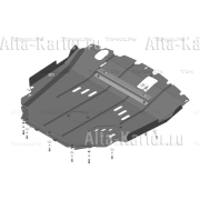 Купить MOTODOR - 03037 Защита для двигателя и КПП Chevrolet Captiva 2013-2016