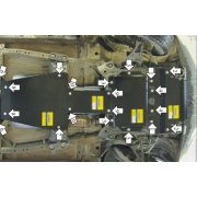 Купить MOTODOR 12401 Защита для радиатора, картера, КПП, РК Suzuki Escudo III 2005-2014