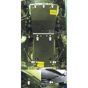 Купить MOTODOR 12510 Защита для картера, КПП, переднего дифференциала Toyota Land Cruiser Prado 150 2009-2023