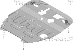 Купить запчасть MOTODOR - 51337 Защита для картера и КПП Peugeot 4008 2012-2017