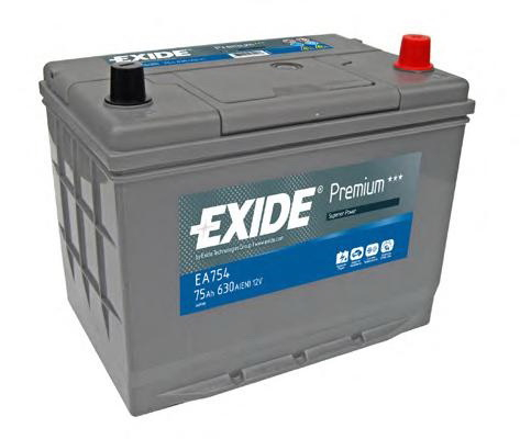 Купить запчасть EXIDE - EA754 Аккумулятор