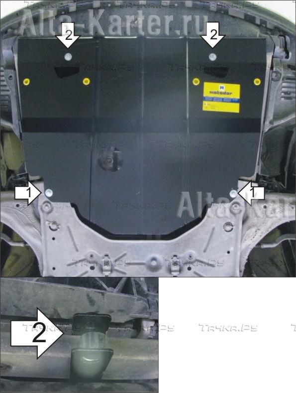 Купить запчасть MOTODOR - 01710 Защита для картера, КПП Renault Laguna II хэтчбек, универсал МКПП 2001-2007