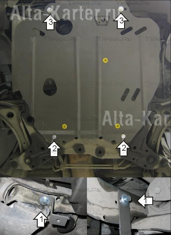 Купить запчасть MOTODOR - 02904 Защита для картера, КПП Dodge Caliber 2006-2012