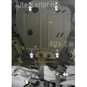 Купить MOTODOR - 02904 Защита для картера, КПП Dodge Caliber 2006-2012