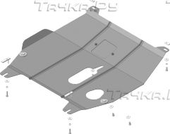 Купить запчасть MOTODOR - 68101 Защита усиленная для картера и КПП Ravon Nexia R3 2015-2023