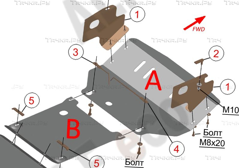 Купить запчасть ALFECO - ALF3608AL Защита алюминиевая для радиатора и картера Mercedes-Benz M-Класс (ML320) W163 1997-2005