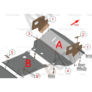 Купить ALFECO ALF3608AL Защита алюминиевая для радиатора и картера Mercedes-Benz M-Класс (ML320) W163 1997-2005