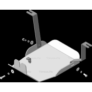 Купить MOTODOR 340903 Защита алюминиевая для заднего дифференциала Hyundai Tucson IV 2021-2023