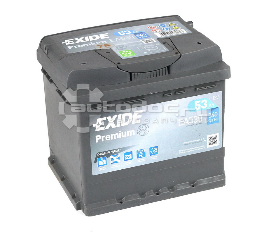 Купить запчасть EXIDE - EA530 Аккумулятор