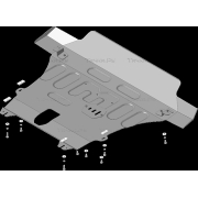 Купить MOTODOR 71702 Защита для картера, КПП и переднего бампера Renault Duster II 2021-2023