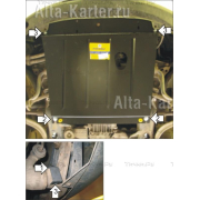 Купить MOTODOR - 02702 Защита для картера Volkswagen Passat В5 1997-2001