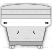 Купить АВС-Дизайн 4602ABC Защита алюминиевая для картера и КПП Exeed TXL 2021-2023