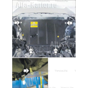 Купить MOTODOR - 02552 Защита для картера, КПП Toyota RAV4 III 2010-2012