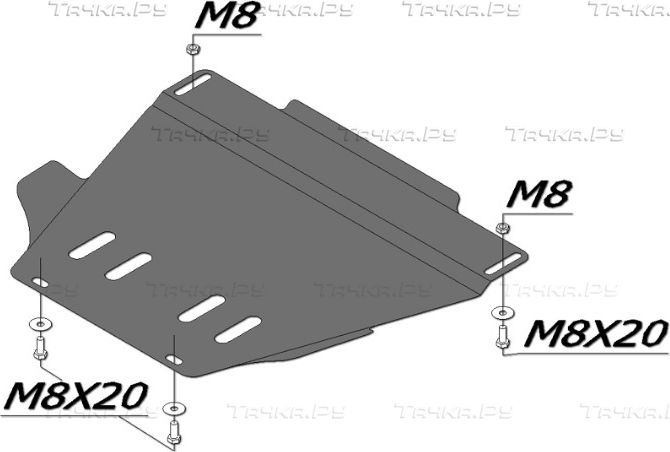 Купить запчасть ALFECO - ALF3020AL4 Защита алюминиевая для МКПП Volkswagen Passat B5 1996-2005