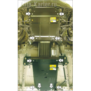 Купить MOTODOR 02411 Защита для картера, РК, дифференциала Suzuki Grand Vitara III 2005-2015