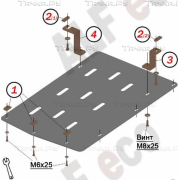 Купить ALFECO ALF3422AL Защита алюминиевая для АКПП BMW Х4 F26 2014-2018
