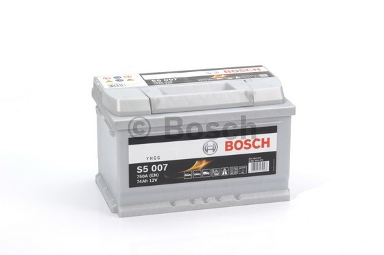 Купить запчасть BOSCH - 0092S50070 АКБ BOSCH  S5/12V 74Ah 750A (D278 x d175 x h175) (- +) Обр Полярн 0092S50070