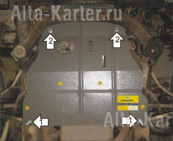 Купить запчасть MOTODOR - 00308 Защита для картера, КПП, дифференциала Chrysler 300М 1998-2004