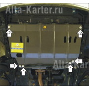Купить MOTODOR - 01609 Защита для картера, КПП Citroen C3 Picasso 2008-2017