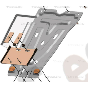 Купить ALFECO ALF5605AL4 Защита алюминиевая (4мм) для КПП JAC N120 2014-2023