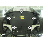 Купить MOTODOR - 13215 Защита для двигателя, КПП Lаnd Rover Range Rover Evoque I 2011-2018