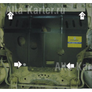Купить MOTODOR - 01614 Защита для картера, КПП Peupeot Partner II (Tepee) 2008-2023