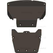 Купить ALFECO ALF3407AL4 Защита алюминиевая для картера и КПП (3 части) BMW 5-серия E60 2003-2010