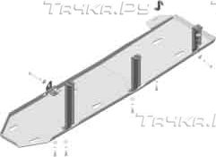 Купить запчасть MOTODOR - 32902 Защита алюминиевая для топливного бака Dodge Ram IV 1500 DS 2015-2018