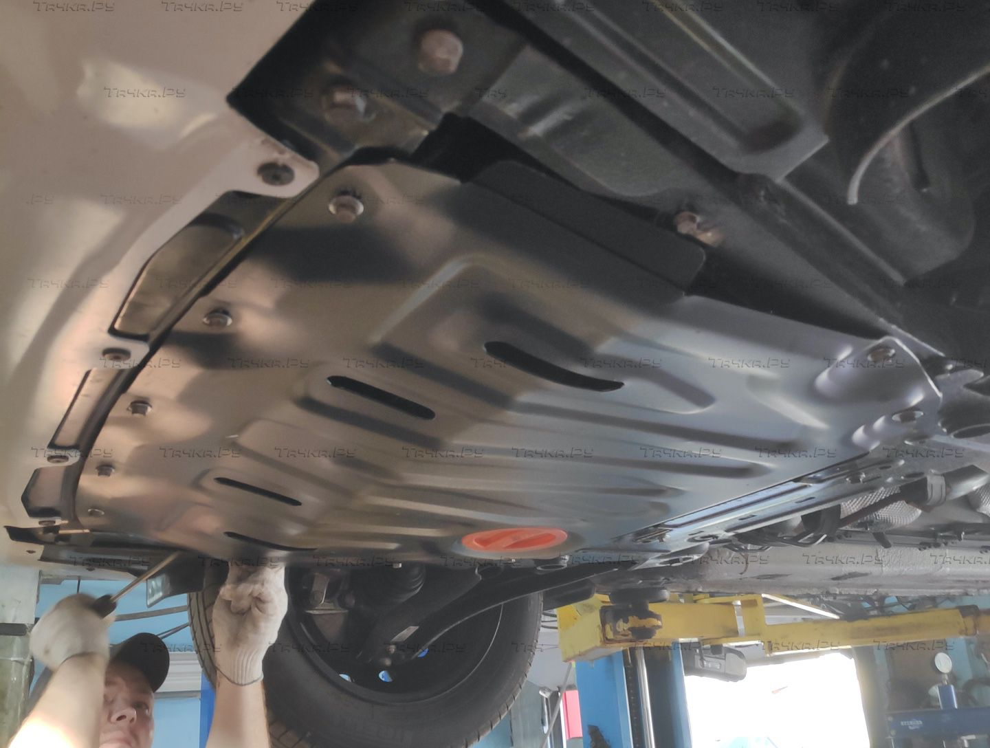 Купить запчасть ALFECO - ALF28345ST Защита для картера и КПП Lada Vesta седан, универсал (вкл. Cross) 2015-2023