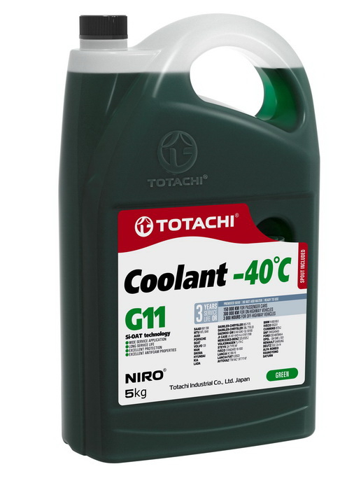 Купить запчасть TOTACHI - 4589904526817 TOTACHI NIRO COOLANT GREEN -40 G11