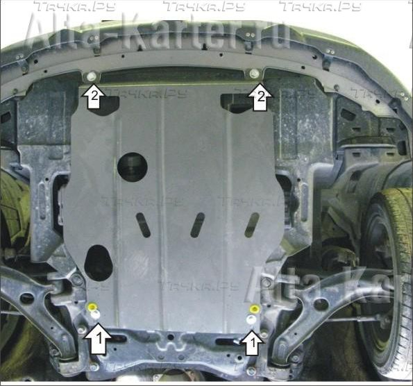 Купить запчасть MOTODOR - 00821 Защита для картера, КПП Honda Airwave 2WD 2004-2008