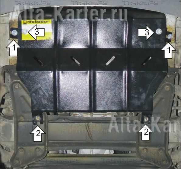Купить запчасть MOTODOR - 01235 Защита для двигателя Mercedes-Benz Sprinter Classic W909 2013-2023 (Россия)