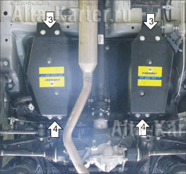 Купить запчасть MOTODOR - 12403 Защита для бензобака Suzuki Grand Vitara III 2005-2015