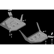 Купить MOTODOR 71002 Защита для абсорбера и топливного бака Kia Seltos 2019-2023