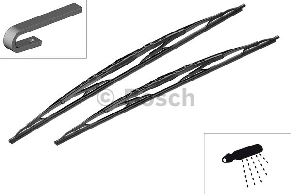 Купить запчасть BOSCH - 3397118205 Щетки стеклоочистителя каркасные